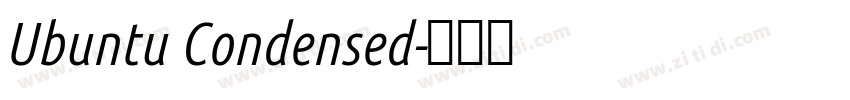 Ubuntu Condensed字体转换 Ubuntu Condensed字体转换
